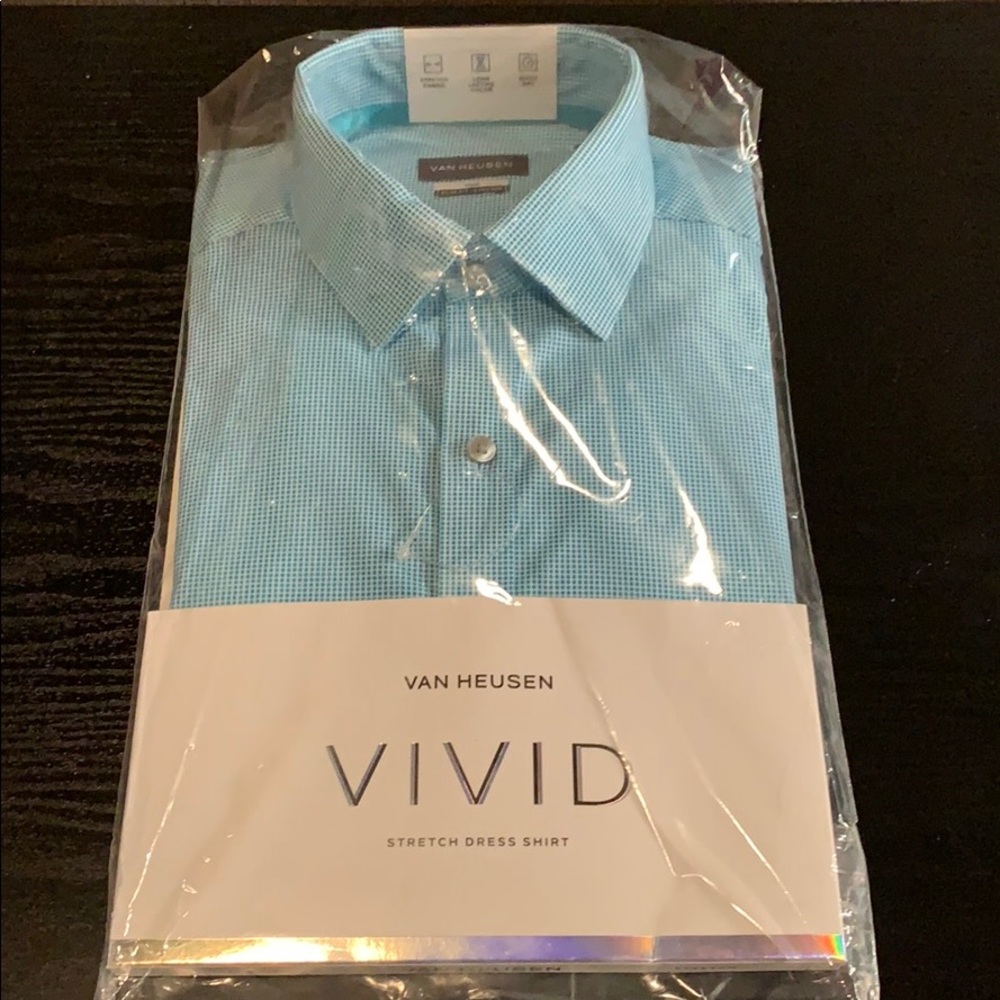 [NWT] Van Heusen Vivid Stretch Slim Dress Shirt